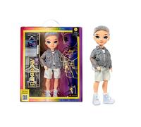 RAINBOW HIGH Fashion Doll - Aidan Russel - Muñeco Morado - Look de Moda y Más de 10 Accesorios de Juego Coloridos - para Coleccionistas y Niños de 4 a 12 Años