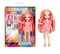 Rainbow High Fashion Doll - Pinkly Paige - Muñeca de Moda Rosa con Traje de Moda - con Gafas y más de 10 Coloridos Accesorios de Juego - Ideal para Niños de 4 a 12 Años y Coleccionistas