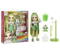 Rainbow High Fashion Doll with Slime Kit & Pet - Jade (Verde) - Muñeca Centelleante de 28 cm con Cieno Brillante DIY, Mascota Mágica y Accesorios de Moda - Juguete Infantil - Edades de 4-12 Años