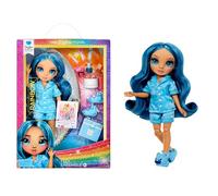 Rainbow High Junior High PJ Party - Skyler (Azul) - Muñeca de 22 cm con Pelele, Zapatillas y Accesorios de Juego - Juguete Infantil - Ideal para Niños y Niñas de 4 a 12 años