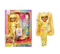 Rainbow High Junior High PJ Party - Sunny (Amarillo) - Muñeca de 22 cm con Pelele, Zapatillas y Accesorios de Juego - Juguete Infantil - Ideal para Niños y Niñas de 4 a 12 años
