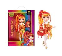 RAINBOW HIGH - Junior - Special Edition - Laurel DE-VIOUS - Muñeca de Moda de 22,86 cm, roja y Naranja, con Accesorios y Mochila Flexible de Abrir y Cerrar - Regalo para niños de 4 a 12 años