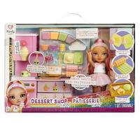 RAINBOW HIGH Littles Dessert Shop with Kandy Playset - Incluye una Pequeña Muñeca Rosa de 14 cm, Haz Helados y Dulces, para Niños Mayores de 4 Años