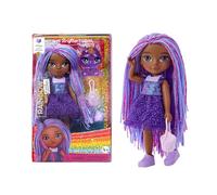 Rainbow High Littles - Indigo Bailey - Muñeca de Moda Pequeña y Articulable - Muñeca Morada de 14 cm con Bolso y Zorro Mágico de Mascota - Adecuada para Niños y Coleccionistas