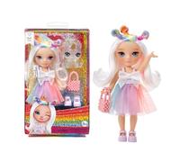 Rainbow High Littles - Opal Raine - Muñeca de Moda Pequeña y Articulable - Muñeca Arco Iris de 14 cm con Bolso y Unicornio Mágico de Mascota - Adecuada para Niños y Coleccionistas