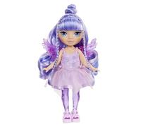 RAINBOW HIGH Littles Rainbow Fantasy Fairies & Pet - Amatista, Morado - Pequeña Muñeca Posable de 14 cm y Mascota Pegaso Unicornio de Fantasía con Alas de Hada Intercambiables, Regalo para Niños +4