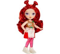 RAINBOW HIGH Littles Rainbow Fantasy Fairies & Pet - Apple, Red - Pequeña Muñeca Posable de 14 cm y Mascota Ciervo de Fantasía con Alas de Hada Intercambiables, Regalo para Niños +4