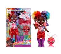 RAINBOW HIGH Littles Rainbow Fantasy Fairies & Pet - Astrid, Rainbow - Pequeña Muñeca Posable de 14 cm y Mascota Mariposa de Fantasía con Alas de Hada Intercambiables, Regalo para Niños +4