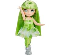 RAINBOW HIGH Littles Rainbow Fantasy Fairies & Pet - Emerald, Green - Pequeña Muñeca Posable de 14 cm y Mascota Dragón de Fantasía con Alas de Hada Intercambiables, Regalo para Niños +4