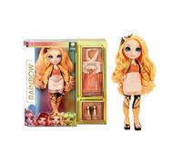 RAINBOW HIGH Muñeca de Moda - Poppy Rowan Muñeca en Naranja con Conjuntos Elegantes, Accesorios y Soporte para Muñeca, Serie 1, Regalo Óptimo para Niñas a Partir de 6 Años