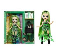 RAINBOW HIGH Muñeca Fantastic Fashion - Jade Hunter - Muñeca de Moda Verde de 28cm y Set de Juegos con 2 Conjuntos y Accesorios de Moda - para niños y niñas de 4 a 12 años
