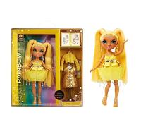 RAINBOW HIGH Muñeca Fantastic Fashion - Sunny Madison - Muñeca de Moda Amarilla de 28cm y Set de Juegos con 2 Conjuntos y Accesorios de Moda - para niños y niñas de 4 a 12 años
