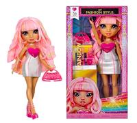 RAINBOW HIGH My Fashion Style Doll - Kia - Muñeca de Moda Coleccionable y articulada de 28 cm Color Rosa Claro con Vestido, Bolso y Zapatos, Juguete para +4 años