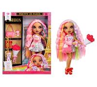 RAINBOW HIGH Pretty in Paris Fashion Doll - Kia Hart - Muñeca de Moda Coleccionable y articulada de 28 cm Color Rosa Claro con Mascota, Bolso y Accesorios, Juguete para +4 años