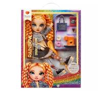 Rainbow High Sparkle and Shine - Clementine (Naranja) - Muñeca de Moda de 28 cm con Destellos Líquidos en Las Piernas, Agítalas para Verlas Brillar, Ideal para Niños y Niñas de 4 a 12 Años