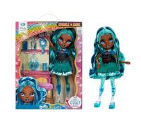 RAINBOW HIGH Sparkle & Shine Doll - Misty - Muñeca de Moda de 28 cm con Pelo Azul Turquesa y Burbujas Mágicas en Las Piernas, Color, Estilo, Juego, Coleccionable, para Niños de 4 a 12 Años o Más