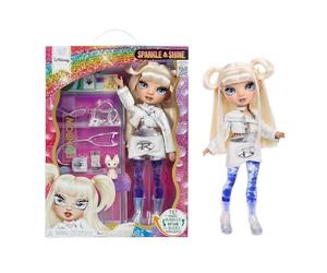 RAINBOW HIGH Sparkle & Shine Doll - Whitney - Muñeca de Moda de 28 cm con Pelo Blanco y Burbujas Mágicas en Las Piernas, Color, Estilo, Juego, Coleccionable, para Niños de 4 a 12 Años o Más