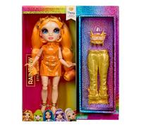 Rainbow High Style Icons Poppy - Muñeca de Moda de 28 cm con Pelo Largo que se puede Cepillar, viene con un Segundo Outfit, a Juego, y un Segundo Par de Zapatos, Flexible con 13 puntos de Articulación