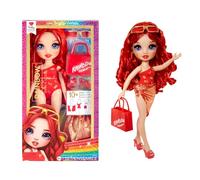 Rainbow High Swim & Style Ruby (Red) 11” Doll with Shimmery Wrap to Style 10+ Ways, Removable Swimsuit, Sandals, Fun Play Accessories. Kids Toy Gift Ages 4-12 Years
