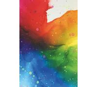 Rainbow Ink Flow Journal - Vibrant Abstract Art Covered Notebook: Colorful Alcohol Ink Design | Lined Pages | 6x9 Softcover for Writing, Notes & Creative Ideas