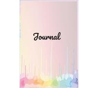 Rainbow Journal: Aesthetic Cute Pastel Watercolor Splash Softcover Notebook with Date and Weekday Headers, 6x9 Inches
