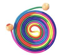 Rainbow Jumping Rope - 16.4Ft Adjustable Skipping Toy, Wooden Grip Exercise Cord, Multiplayer Team Activity Gear | Entertaining Playground Fitness Equipment for School Sports Training