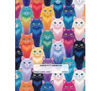 Rainbow Kitty Handwriting & Creativity Journal: Dotted Midline with Picture Space | Grades K-2 | 100 Pages for Writing and Drawing