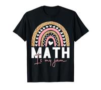 Rainbow Leopard Maestro de Matemáticas - Math is My Jam Camiseta