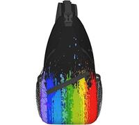 Rainbow LGBT Gay Pride Sling Bag, bandoleras Multiusos para Viajes, Senderismo, Pecho, Mochila para Mujeres y Hombres