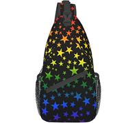 Rainbow LGBT Gay Pride Sling Bag, bandoleras Multiusos para Viajes, Senderismo, Pecho, Mochila para Mujeres y Hombres