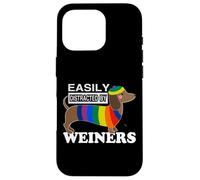 Rainbow LGBT Love Weiners Perros Amor Divertido Hombre Gay Orgullo Diversión Carcasa para iPhone 16 Pro
