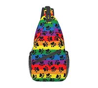 Rainbow LGBT Pride Sling Mochila Bolsa de Pecho Multiusos Senderismo Viaje Mochila Crossbody Bolsa de Hombro Unisex al Aire Libre
