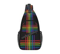 Rainbow LGBT Pride Sling Mochila Bolsa de Pecho Multiusos Senderismo Viaje Mochila Crossbody Bolsa de Hombro Unisex al Aire Libre