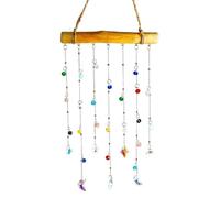 Rainbow Light Catcher, Crystal Sun Window, Colgando Glass Decor, Stained Glass Suncatcher Prism Rainbow Decor, Indoor Window Outdoor Backyard Garden Patio Balcony Tree Door Bedroom Living Room 40 x 15