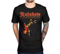 Rainbow Live in Mu@ni@ch T-Shirt English Rock Band Ritchie Blackmore Men's