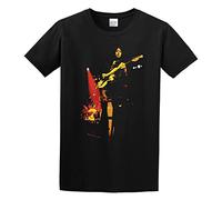 Rainbow Live in Munich Mens Camiseta English Rock Band Ritchie Blackmore, Negro , XXL