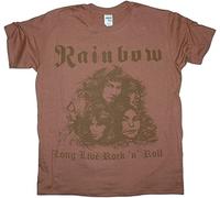 Rainbow Long Live Rock'n'Roll'78 Ritchie Blackmore New Brown T-Shirt Mens
