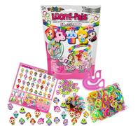 Rainbow Loom Bandai Collectibles Series - Paquetes de manualidades de joyería, kit de fabricación de pulseras para niños y niñas, accesorios para hacer accesorios con abalorios, goma, hada Loomi-Pals