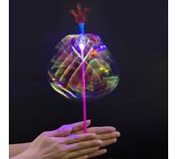 Rainbow Magic Twirler - Glowing Interactive Bubble Wand, Colorido LED Rotating Stick, Motion Activated Light Show | Outdoor Indoor Play Party Favor Goodie Bag Stuffer Gift Children