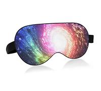 Rainbow Magical Wormhole Swirl Nebula Space Bird Eye Fabric Sleep Mask, Blindfold, Super Smooth Eye Mask
