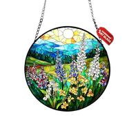 Rainbow Maker - Acrylic 8.58 Inches, Light Catcher, Window Decor, Lightweight | Flower Puzzle Design, Acrylic Ornament For Window, Garden, Patio, Balcony, Door, Living Room, Bedroom, Kitchen