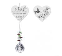 Rainbow Making For Crystal Sun Catcher Heart Shape Window Hanging Decor For Home Garden Bedroom Living Room Glass Light Refractor
