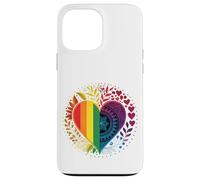 Rainbow Mandala Heart LGBTQ+ Pride Boho Floral Celta Art Carcasa para iPhone 13 Pro Max