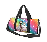 Rainbow Mermaid and Little Unicorn Bolsas de Viaje para Gimnasio, Equipaje Deportivo, Bolsa de Viaje Grande, Bolsas de Fin de Semana para Hombre y Mujer