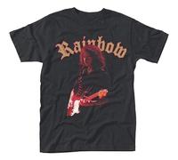 Rainbow Monsters Tour Ritchie Blackmore Rock Unisex 100% Cotton Short-Sleeve T-Shirts Black XXL