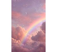 Rainbow Moonlight Journal: A Magical Notebook Featuring a Realistic Rainbow in Pink and Purple Clouds with Glittering Light Rays, Silver Stars, and a ... Dreaming, Writing, and Creative Reflection