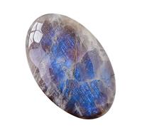 Rainbow Moonstone Gem - Piedra De Energía Pulida Hecha A Mano, De Uso Múltiple | Luna Suave Natural Para Vibraciones Positivas, Proyectos Artesanales Y Joyas Espirituales