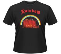 Rainbow On Stage - Camiseta unisex para hombre, diseño con impresión gráfica, color negro, Negro , L