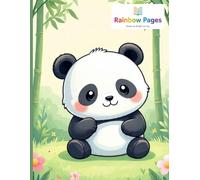 Rainbow Pages , Panda Love Notebook:: 100 Ruled Pages, 8.5 × 11 Inches, Perfect for Notes, School, and Daily Writing, Paperback.