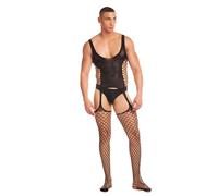 Rainbow Party Conjunto de Lencería Negro L/XL - Marca EAN: 0196018769548